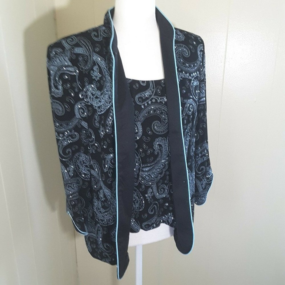 Alex Evenings Women's Formal Set Size XL 2 Piece Suit Career Church